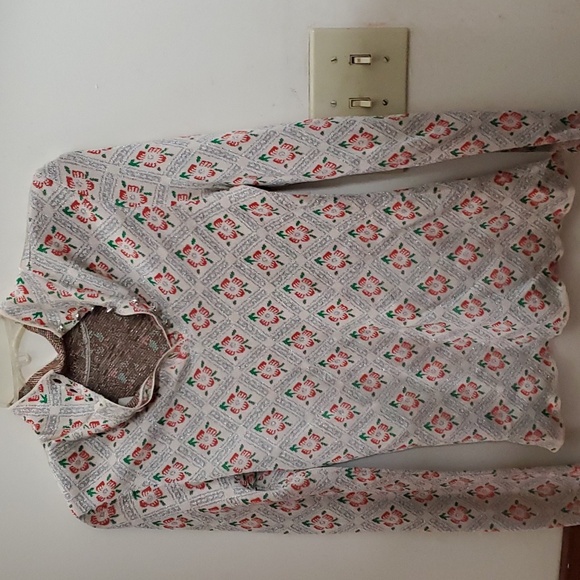 NWT sz M Paco Rabanne metallic stretch top - Picture 3 of 4